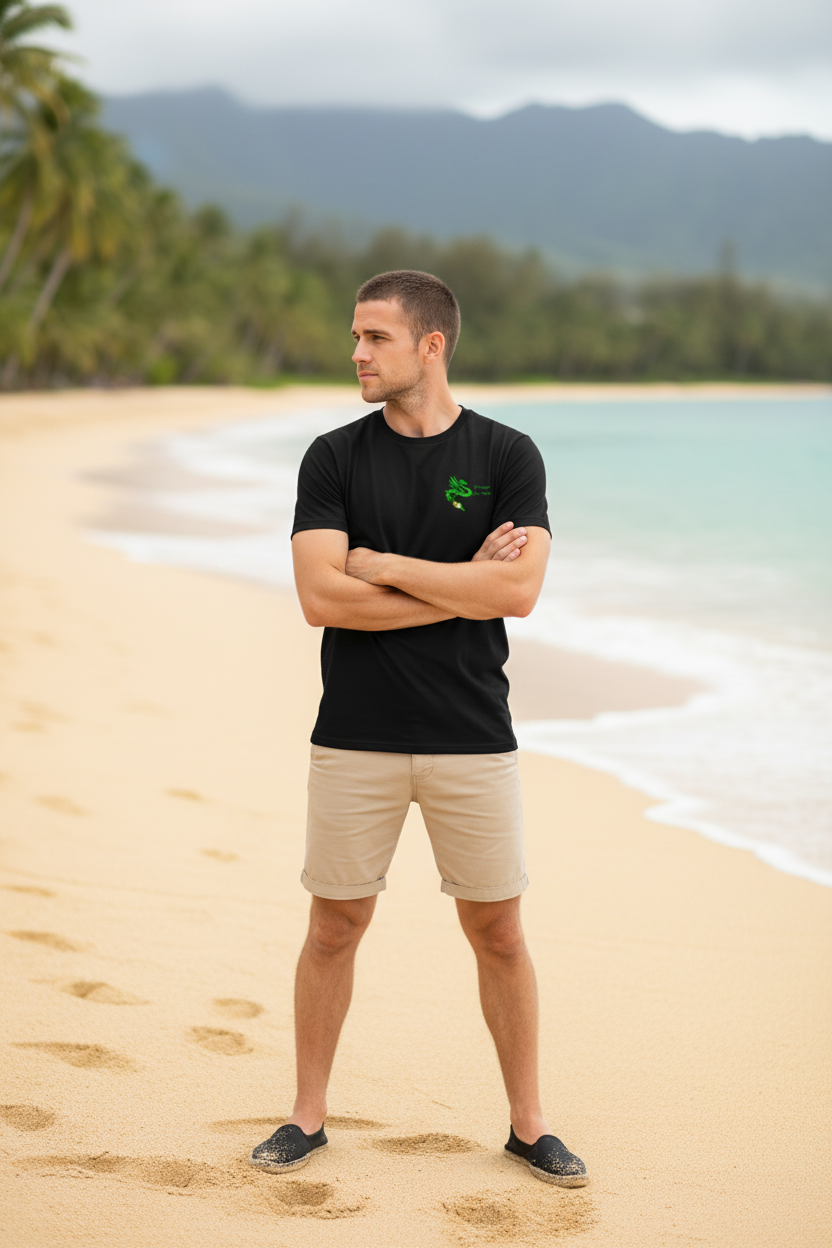 Energy Sea Moss Rise from the Ash Black T-shirt